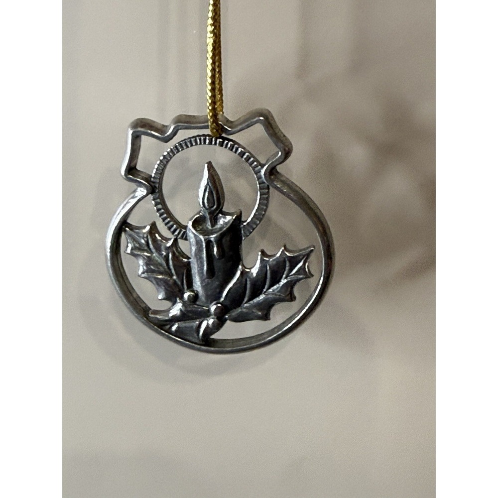 SALISBURY PEWTER CHRISTMAS CANDLE ORNAMENT